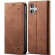 Чехол-книжка UniCase Jeans Wallet для Apple iPhone 16 Plus - Coffee (360610C)