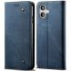 Чохол-книжка UniCase Jeans Wallet для Apple iPhone 17 - Blue (387260L). Фото 1 з 6