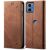 Чехол-книжка UniCase Jeans Wallet для Motorola Moto G24 / G04 / G04s / E14 - Coffee: фото 1 из 6
