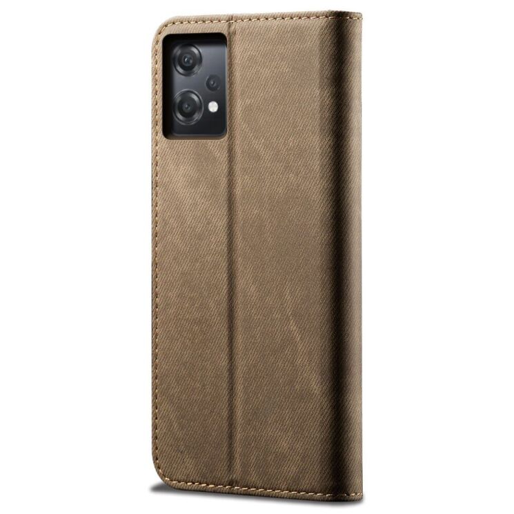 Чехол-книжка с кармашками UniCase Jeans Wallet для OnePlus Nord CE 2 Lite - Khaki: фото 3 из 9