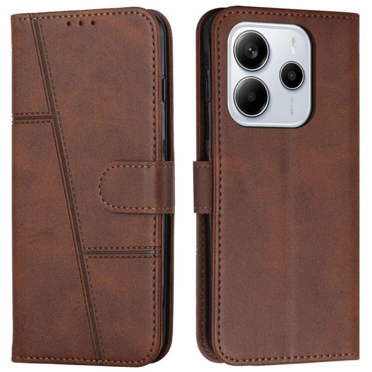 Чохол-книжка UniCase Jet Cover для Xiaomi Redmi Note 14 4G - Brown: фото 1 з 10