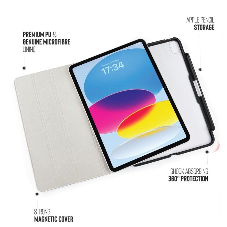 Чехол Pipetto Origami No3 Pencil Case для Apple iPad 10.9 (2022) / iPad 11 (2025) P053-113-V - Dark Blue (306486DB) Чехол Pipetto Origami No3 Pencil Case для Apple iPad 10.9 (2022) / iPad 11 (2025) P053-113-V - Dark Blue: фото 4 из 9