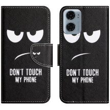 Чохол з малюнком Deexe Color Wallet для Motorola Moto G06 - Don't Touch My Phone: фото 1 з 5