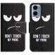 Чохол з малюнком Deexe Color Wallet для Motorola Moto G06 - Don't Touch My Phone (401532C). Фото 1 з 5