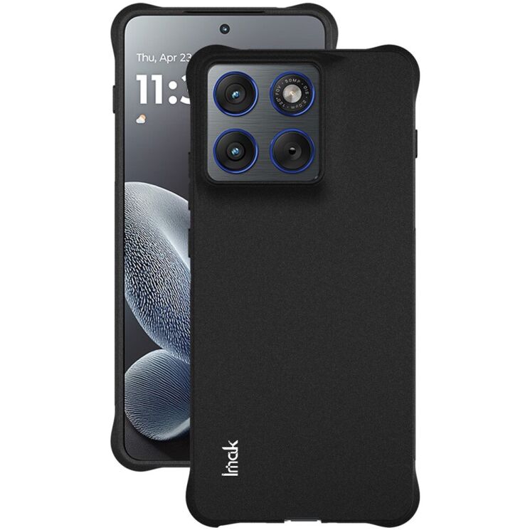 Захисний чохол IMAK Airbag MAX Case для Motorola Edge 70 - Matte Black: фото 2 з 10