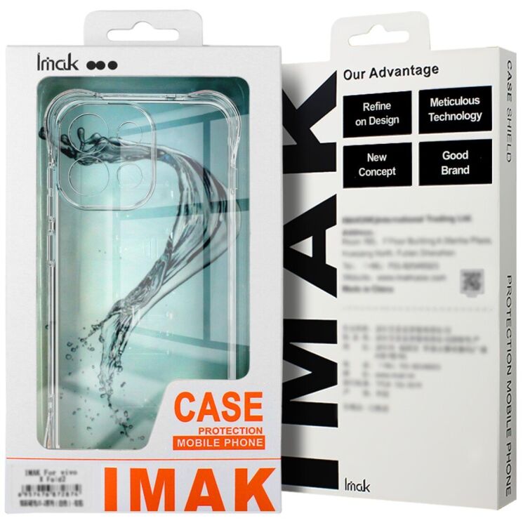 Чехол с усиленными углами IMAK Airbag MAX Case для OPPO Reno 15 - Transparent: фото 7 из 7