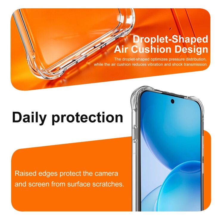Чехол с усиленными углами IMAK Airbag MAX Case для OPPO Reno 16 F/FS - Transparent (413408T) Чехол с усиленными углами IMAK Airbag MAX Case для OPPO Reno 16 F/FS - Transparent: фото 7 из 10