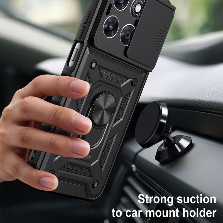 Чохол із захистом камери Deexe Armor Shield для Motorola Moto G57 / G57 Power / G67 Power - Silver: фото 4 з 9