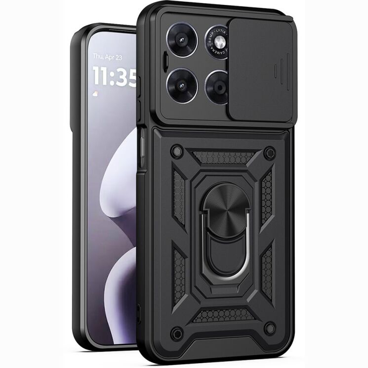 Чохол із захистом камери Deexe Armor Shield для Motorola Moto G57 / G57 Power / G67 Power - Black (403312B) Чохол із захистом камери Deexe Armor Shield для Motorola Moto G57 / G57 Power / G67 Power - Black: фото 1 з 9