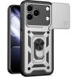 Чехол с защитой камеры Deexe Armor Shield для TECNO Spark 50 - Silver (432402S)