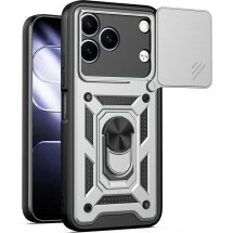 Чехол с защитой камеры Deexe Armor Shield для TECNO Spark 50 - Silver: фото 1 из 9