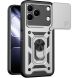 Чехол с защитой камеры Deexe Armor Shield для TECNO Spark 50 - Silver (432402S). Фото 1 из 9