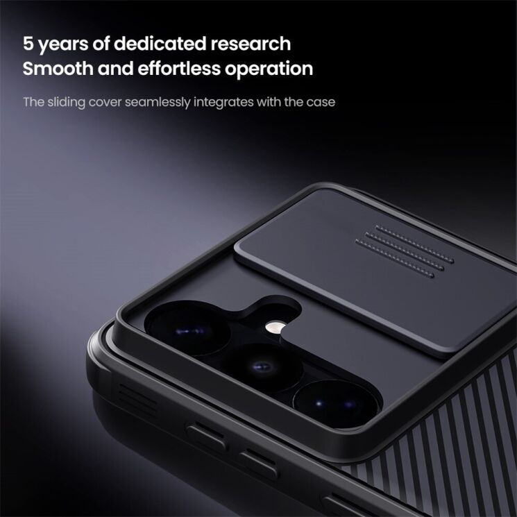 Чехол со шторкой для камеры NILLKIN CamShield Pro для Samsung Galaxy S26 FE - Black (412725B) Чехол со шторкой для камеры NILLKIN CamShield Pro для Samsung Galaxy S26 FE - Black: фото 13 из 15