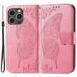 Чехол UniCase Butterfly Pattern для Apple iPhone 15 Pro - Pink (329366P)