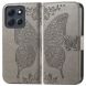 Чохол UniCase Butterfly Pattern для Motorola Moto G86 - Grey (383339H). Фото 2 з 10