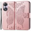 Чехол UniCase Butterfly Pattern для OPPO A78 5G - Rose Gold (340900RG)