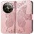 Чехол UniCase Butterfly Pattern для Realme 12 / 12 Plus - Rose Gold: фото 1 из 8