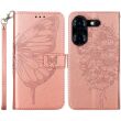 Чохол UniCase Butterfly Pattern для TECNO Pova 5 - Rose Gold (333616RG)