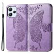 Чехол UniCase Butterfly Pattern для Xiaomi Redmi 12 - Light Purple (329016LV)