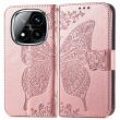 Чехол UniCase Butterfly Pattern для Xiaomi Redmi Note 14 Pro 5G - Rose Gold (373123RG)
