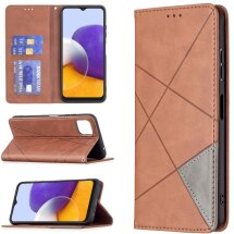 Чехол UniCase Geometric Pattern для Samsung Galaxy A22 5G (A226) - Coffee: фото 1 из 9