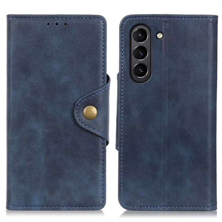 Чехол UniCase Vintage Wallet для Samsung Galaxy S21 FE (G990) - Blue: фото 2 из 13