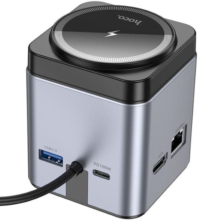 Док-станция Hoco HB49 9 in 1 Dicking Station - Metal Gray: фото 2 из 9