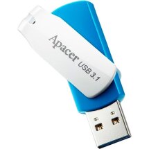 Флеш-накопичувач Apacer AH357 64GB USB 3.1 (AP64GAH357U-1) - Blue / White: фото 1 з 3