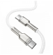 Кабель Baseus Cafule Metal Type-C to Type-C (100W, 1m) CATJK-C02 - White (895898W). Фото 2 з 20