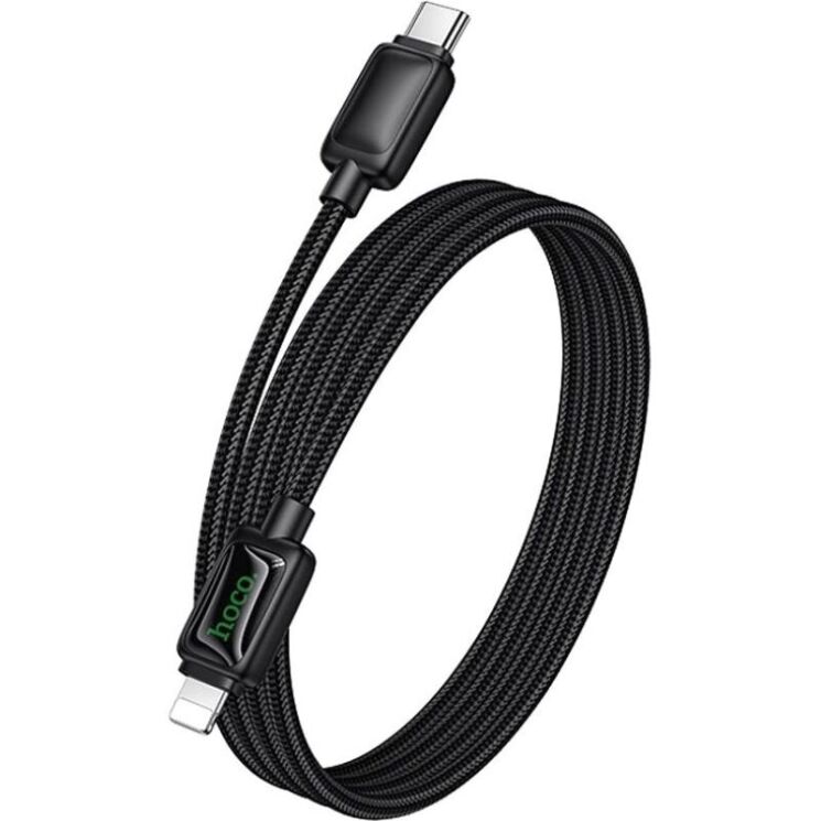 Кабель Hoco U146 Mundo Type-C to Lightning 30W (3A, 1.2m) - Black: фото 5 з 8