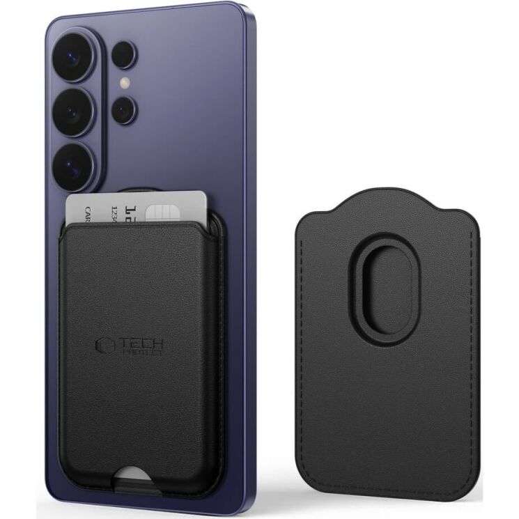 Кардхолдер Tech-Protect CH02 MagWallet - Black: фото 3 з 7