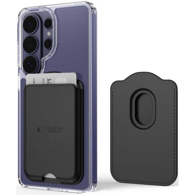 Кардхолдер Tech-Protect CH02 MagWallet - Black: фото 2 з 7