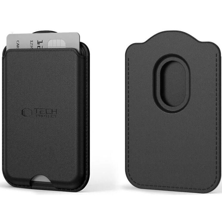 Кардхолдер Tech-Protect CH02 MagWallet - Black: фото 1 з 7