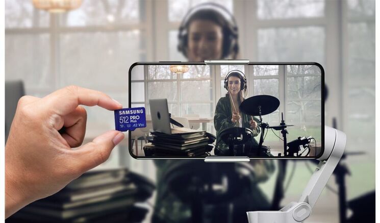 Карта памяти MicroSDXC Samsung PRO Plus 128GB C10 UHS-I R180MB/s + адаптер (MB-MD128SA/EU) - Blue: фото 10 из 13