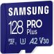Карта памяти MicroSDXC Samsung PRO Plus 128GB C10 UHS-I R180MB/s + адаптер (MB-MD128SA/EU) - Blue (945176). Фото 5 из 13