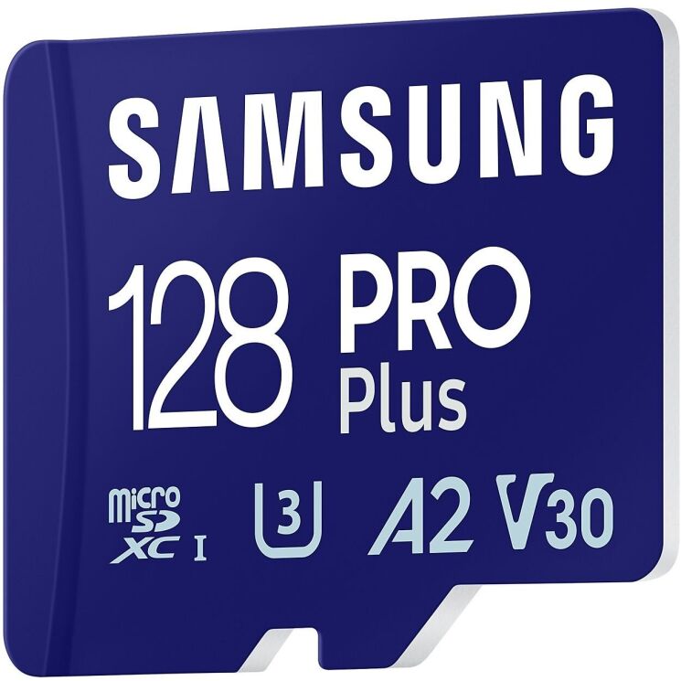 Карта памяти MicroSDXC Samsung PRO Plus 128GB C10 UHS-I R180MB/s + адаптер (MB-MD128SA/EU) - Blue: фото 5 из 13