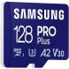 Карта памяти MicroSDXC Samsung PRO Plus 128GB C10 UHS-I R180MB/s + адаптер (MB-MD128SA/EU) - Blue (945176). Фото 6 из 13