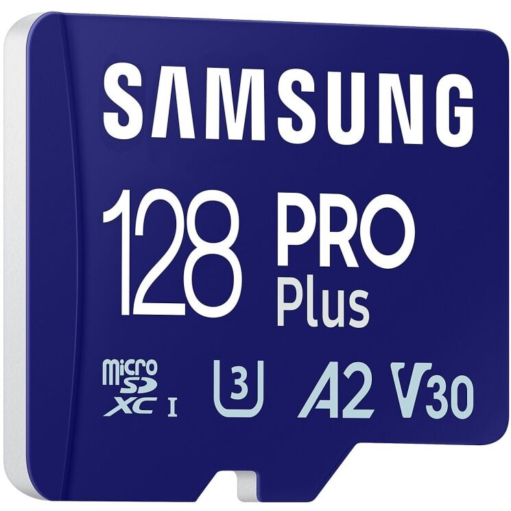 Карта памяти MicroSDXC Samsung PRO Plus 128GB C10 UHS-I R180MB/s + адаптер (MB-MD128SA/EU) - Blue: фото 6 из 13