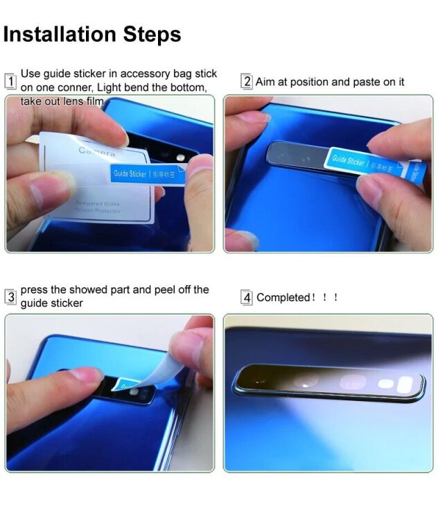 Комплект защитных стекол IMAK Camera Lens Protector для Xiaomi Redmi Note 14 Pro Plus: фото 6 из 6