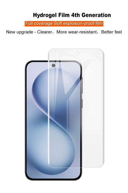 Комплект защитных пленок IMAK Full Coverage Hydrogel Film для OPPO Reno 14 5G: фото 4 из 12