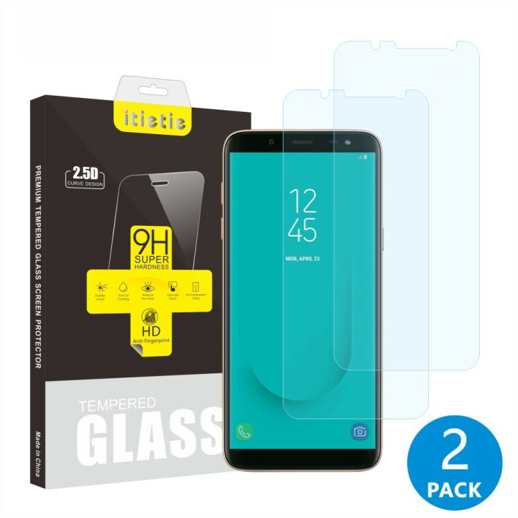 Комплект защитных стекол ITIETIE 2.5D 9H для Samsung Galaxy J6 2018 (J600): фото 1 из 6