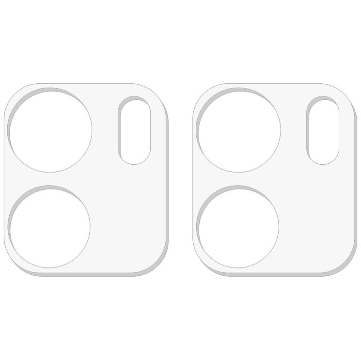 Комплект защитных стекол на заднюю камеру Deexe Camera Lens Protector для OPPO A5x: фото 2 из 5