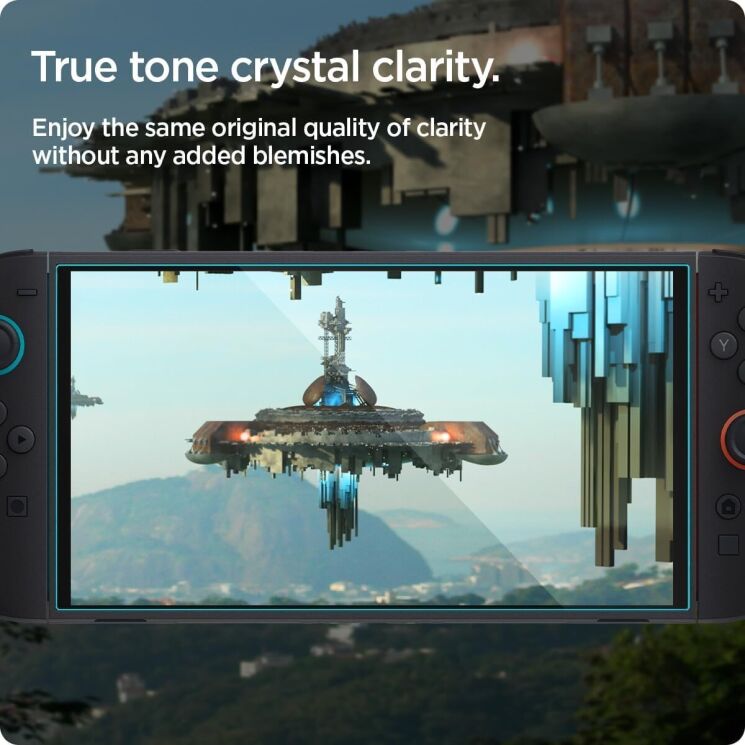 Комплект захисних стекол Spigen Glas.tR SLIM HD (FC) для Nintendo Switch 2 (AGL09370): фото 4 з 9