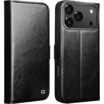 Шкіряний чохол QIALINO Classic Case для iPhone 18 Pro - Black: фото 1 з 13
