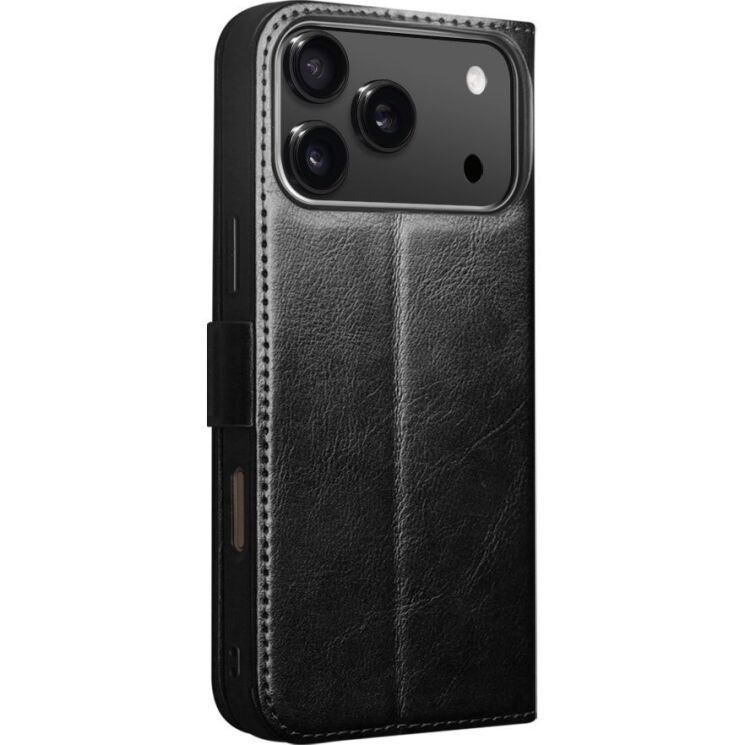 Шкіряний чохол QIALINO Classic Case для iPhone 18 Pro - Black (423650B) Шкіряний чохол QIALINO Classic Case для iPhone 18 Pro - Black: фото 5 з 13
