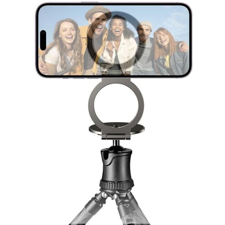 Магнитный держатель Hoco H102 - Metal Gray: фото 6 из 10