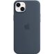 Оригинальный чехол Silicone Case with MagSafe для Apple iPhone 14 Plus (MPT53) - Storm Blue (306713L). Фото 3 из 5