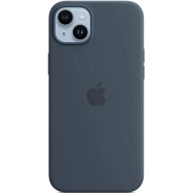 Оригинальный чехол Silicone Case with MagSafe для Apple iPhone 14 Plus (MPT53) - Storm Blue: фото 1 из 5