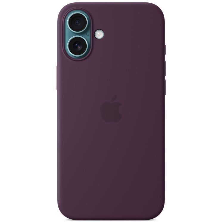 Оригинальный чехол Silicone Case with MagSafe для Apple iPhone 16 Plus (MYYD3) - Plum: фото 4 из 5