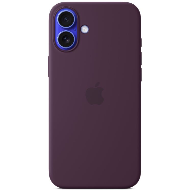 Оригинальный чехол Silicone Case with MagSafe для Apple iPhone 16 Plus (MYYD3) - Plum: фото 3 из 5